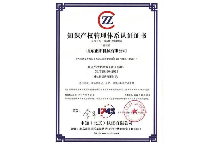 Intellectual property management certificate